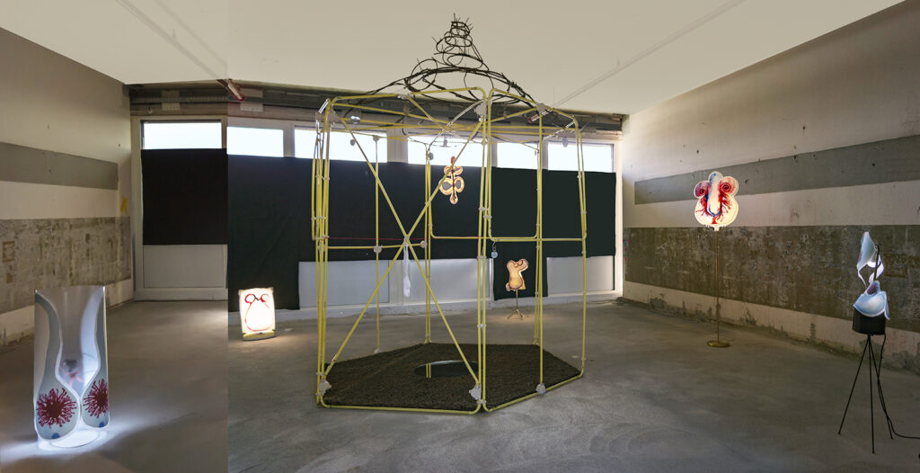 Ervaringsinstallatie met lichtsculpturen