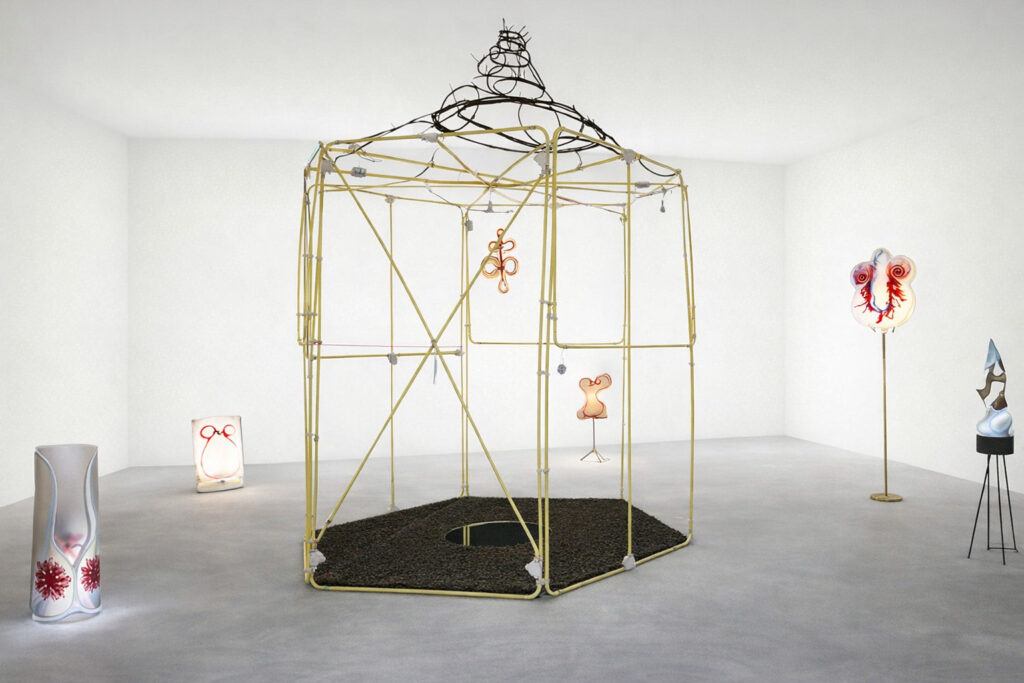 Voorbeeld van een installatie binnen ruimtelijke interventies